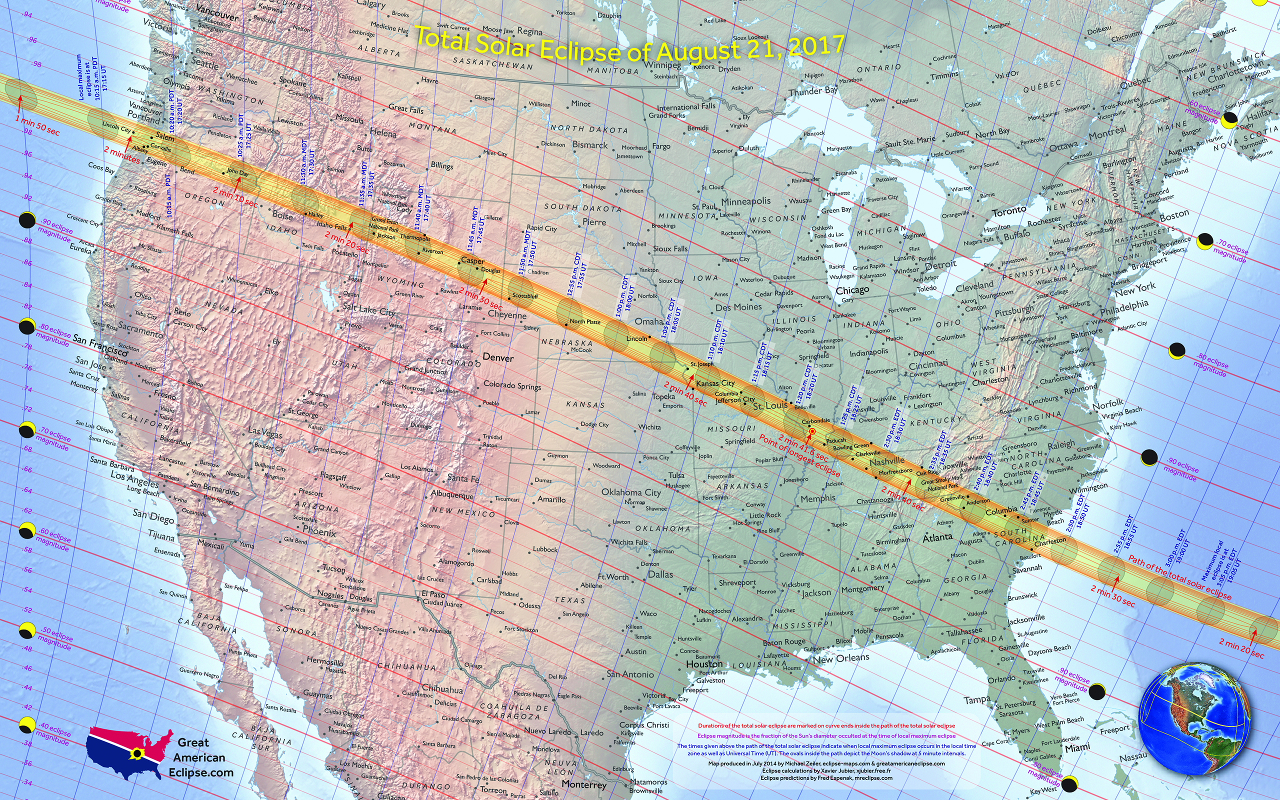 ... map that shows the path of the eclipse. See the full map here